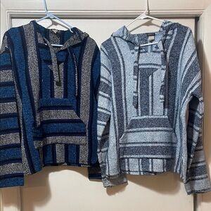 Earhtbound Striped Baja Hoodies bundle medium
